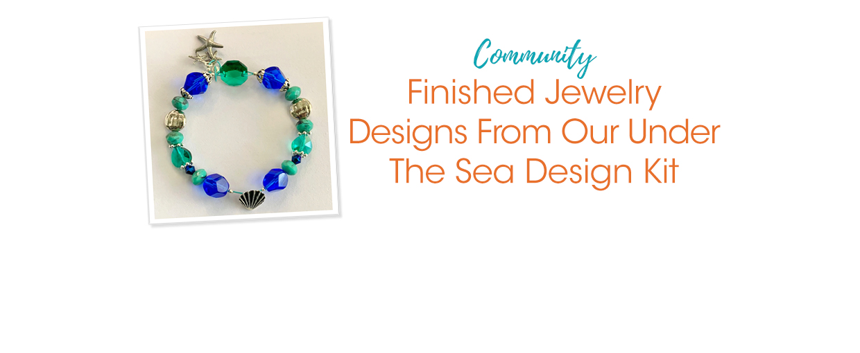 Finished Jewelry Designs From Our Under The Sea Design Kit - Soft