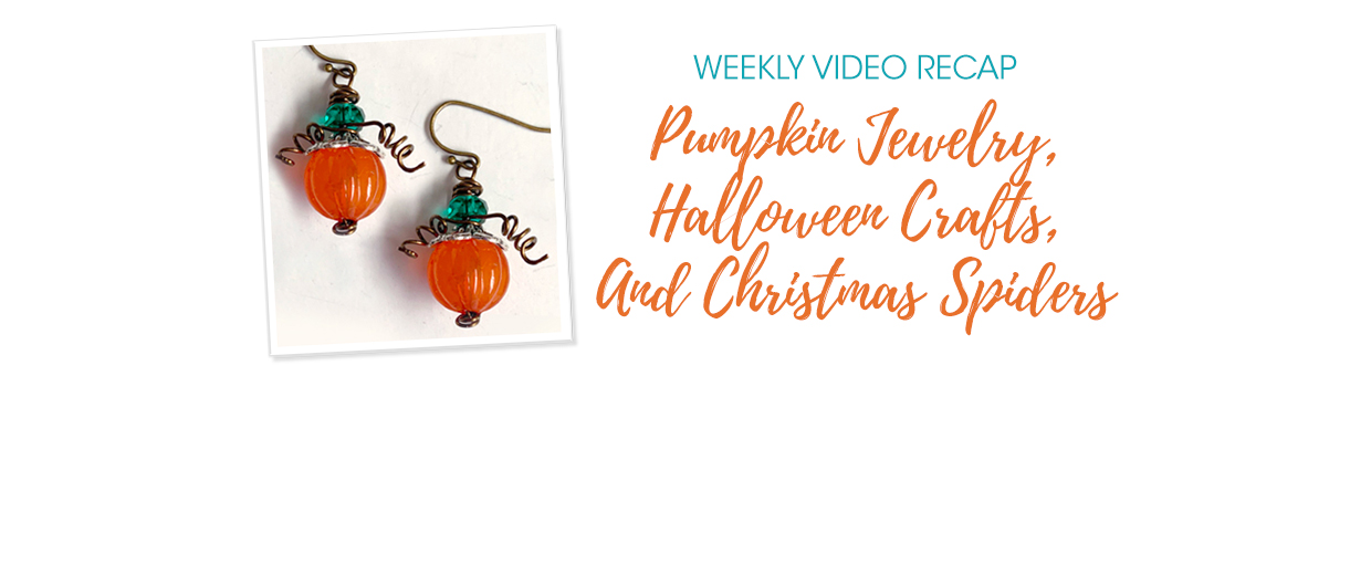 Halloween DIY: FIMO Clay Spider Ring and Pumpkin Earrings