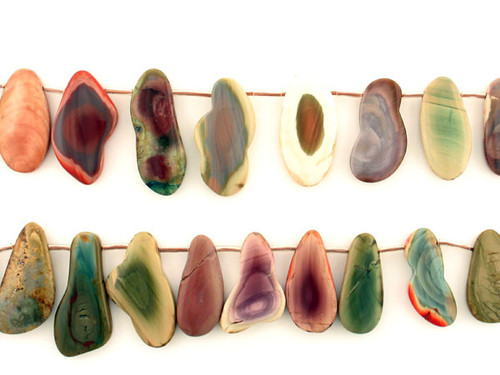 23 Count Varied Size Multicolor Imperial Jasper Polished Slices
