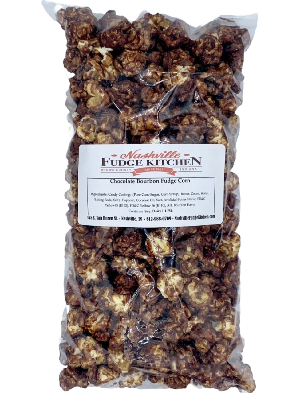 Bourbon Chocolate Fudge Popcorn
