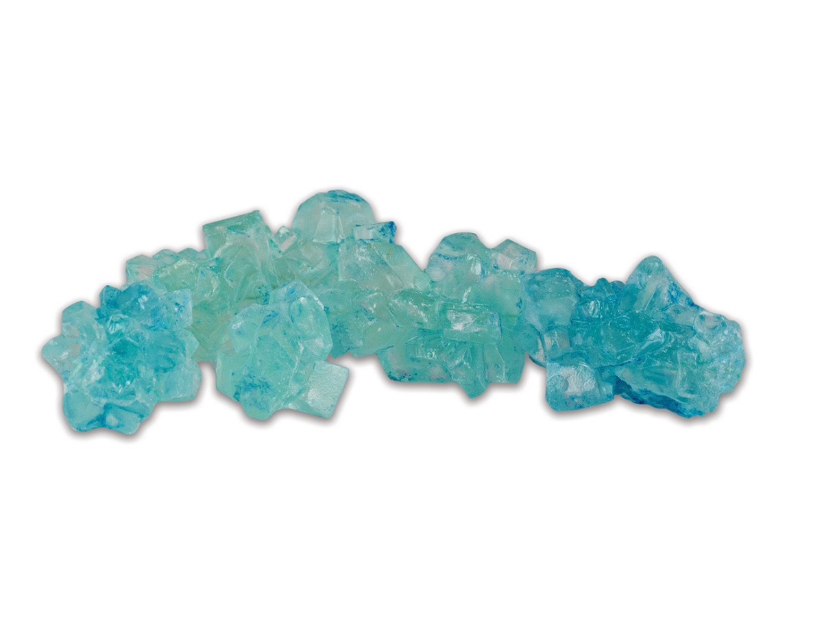 Blue Cotton Candy Rock Candy