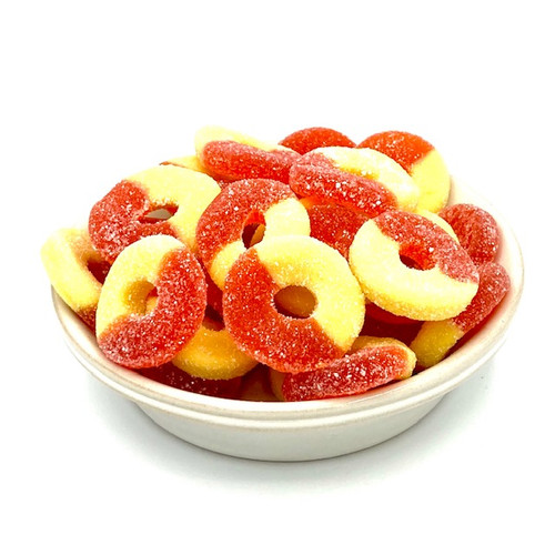 Peach gummi rings 