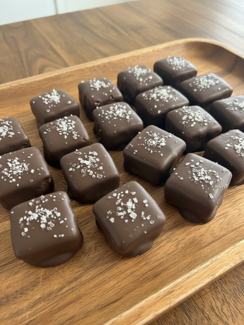 MC sea salt bourbon caramels