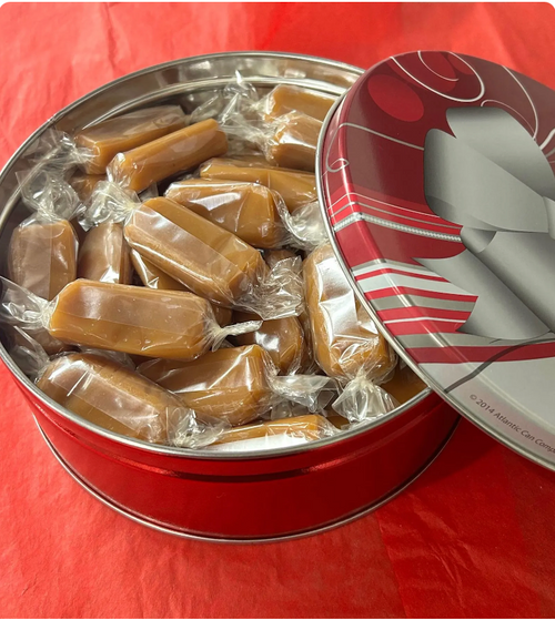 caramel valentine tin