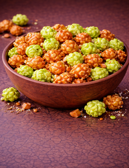 Caramel apple popcorn bowl