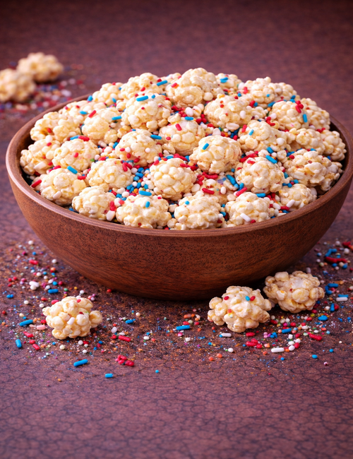 Birthday cake popcorn bowl 