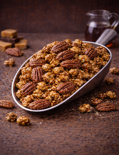 Maple Praline Popcorn scoop 