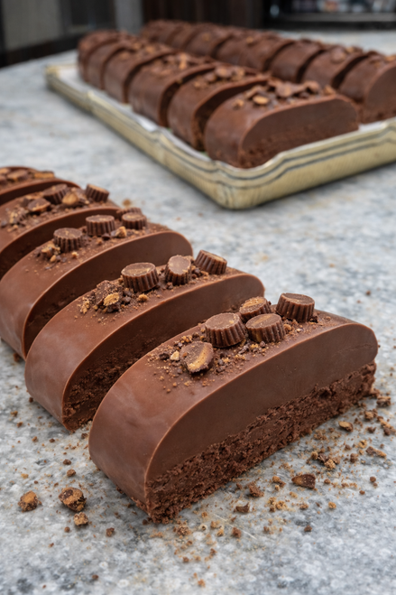  chocolate peanut butter fudge with cups