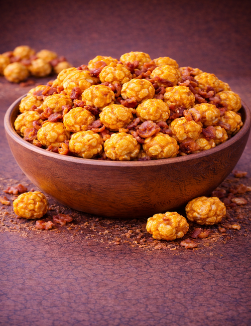 Bacon Cheddar popcorn bowl