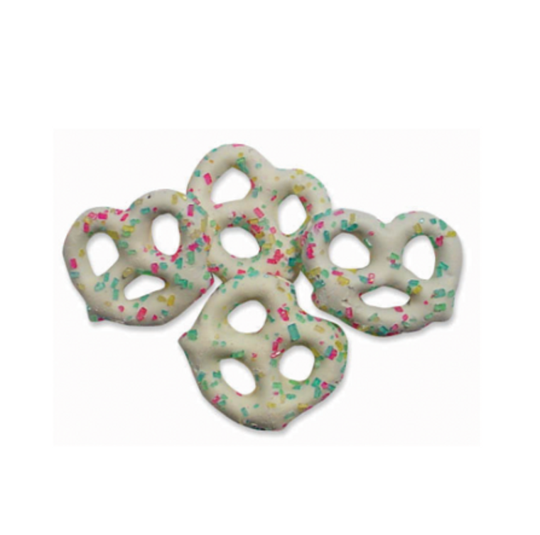 Spring Yogurt Pretzels w Sprinkles