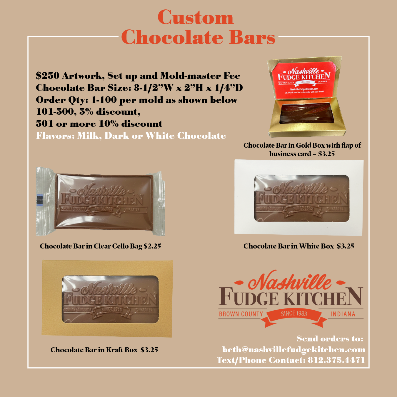custom chocolate bar