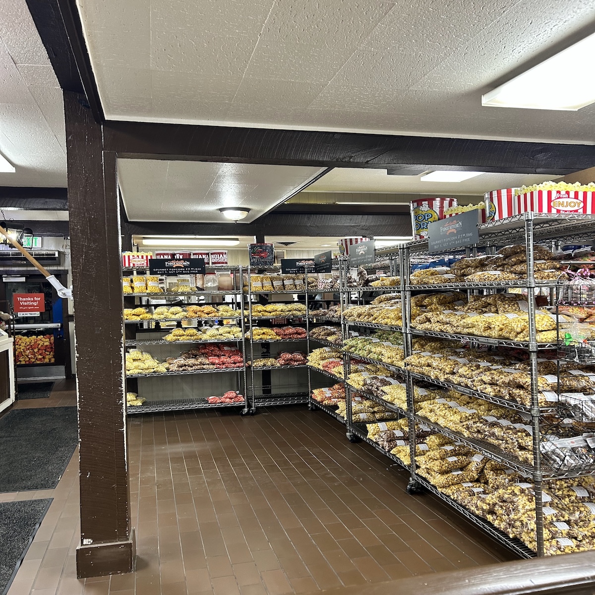 Popcorn shelves new layout 