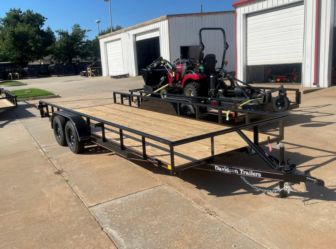 20' Davidson Pipe Top Trailer w/ Ramps