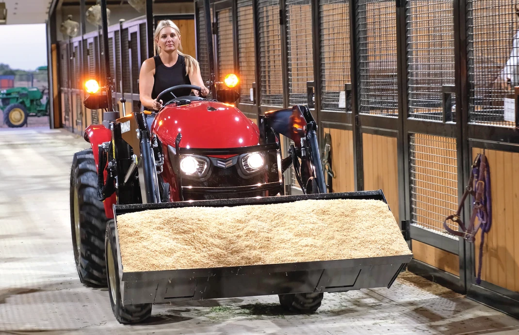 Yanmar YM2 series tractor in a barn.