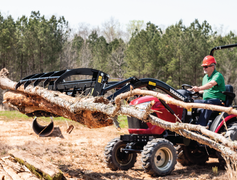 Yanmar Sa series tractor with grapple