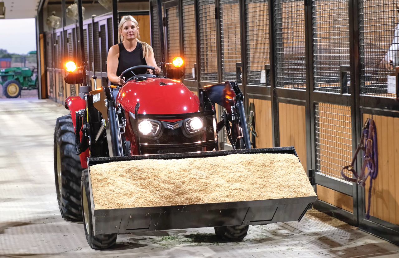 Yanmar YM2 series tractor in a barn.