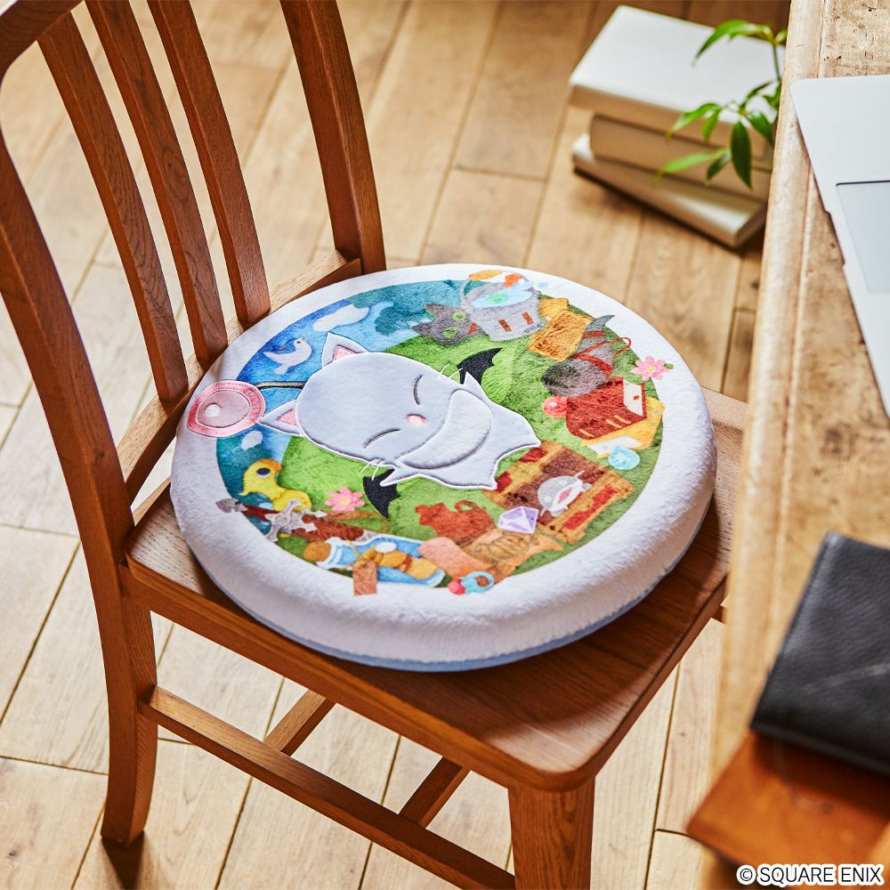 FINAL FANTASY XIV ROUND CUSHION - MOOGLE TREASURE TROVE | SQUARE