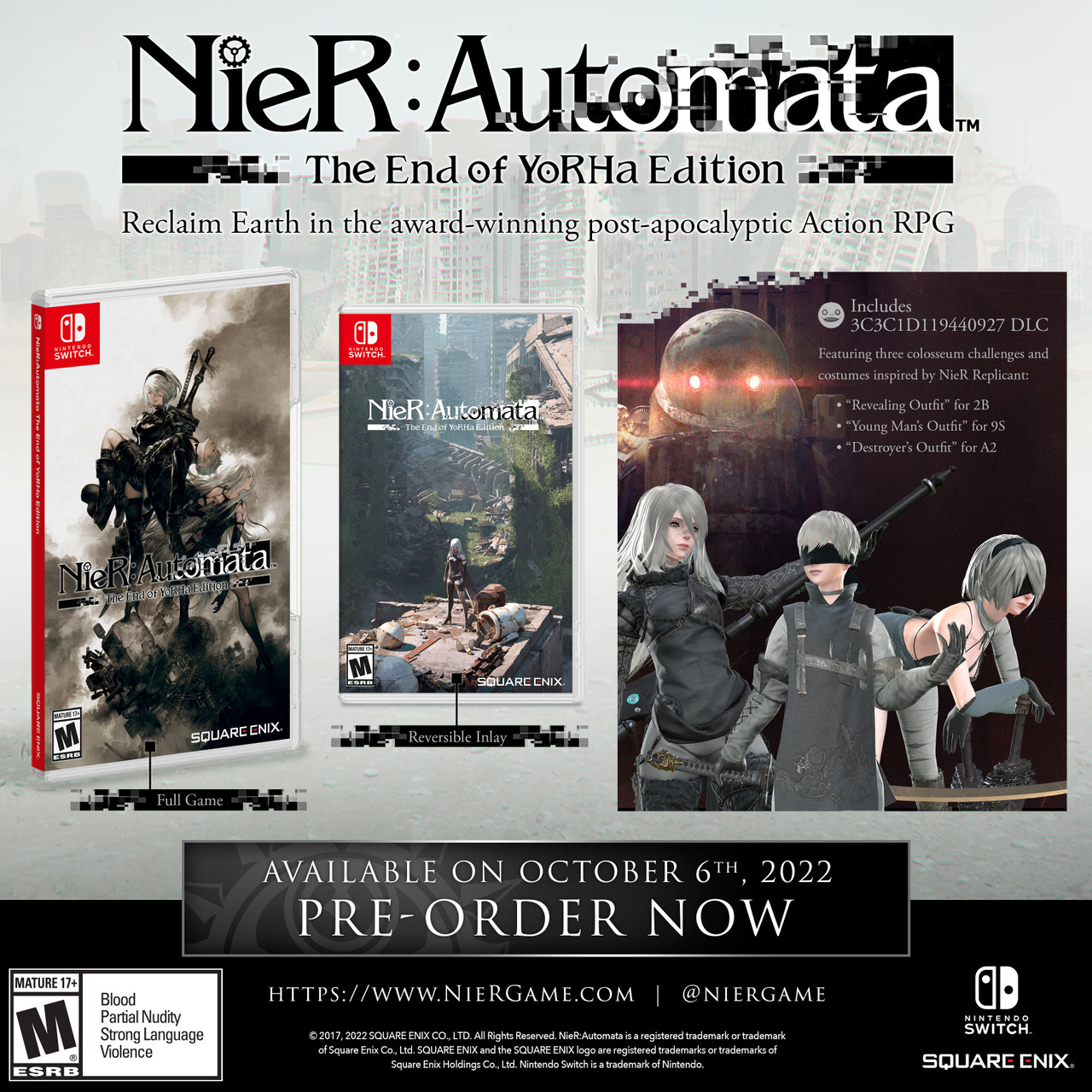 Nier Replicant datamine 'uncovers Nintendo Switch references