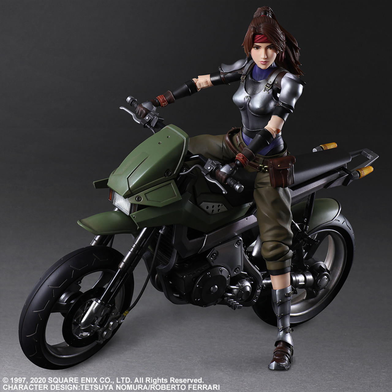 FINAL FANTASY VII REMAKE PLAY ARTS KAI ACTION FIGURE JESSIE & MOTORCYCLE SET