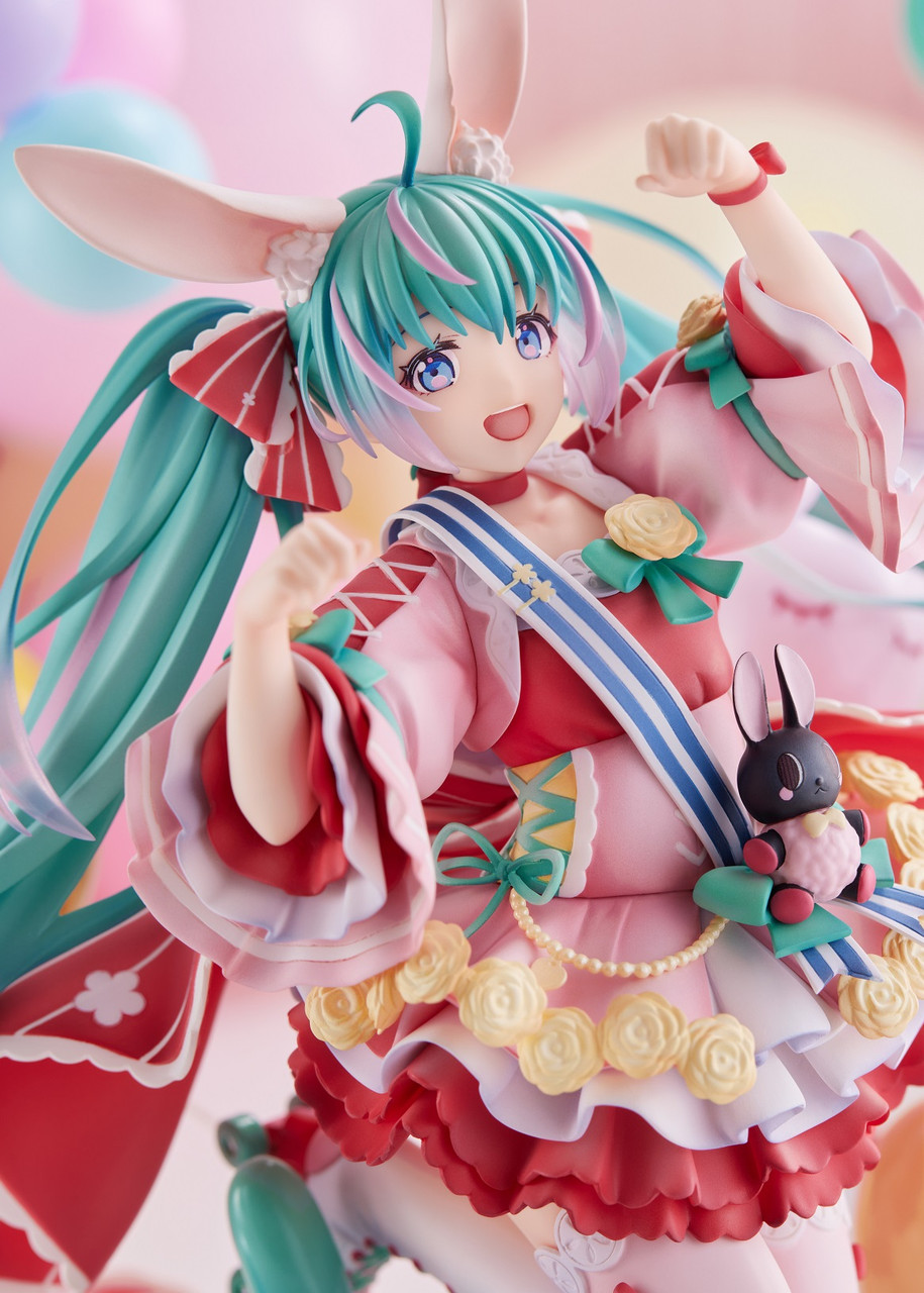 初音ミク Birthday 2021 ～Pretty Rabbit ver.～ AmiAmi [Character & Hobby Shop] | Hatsune Miku 1/7 Scale