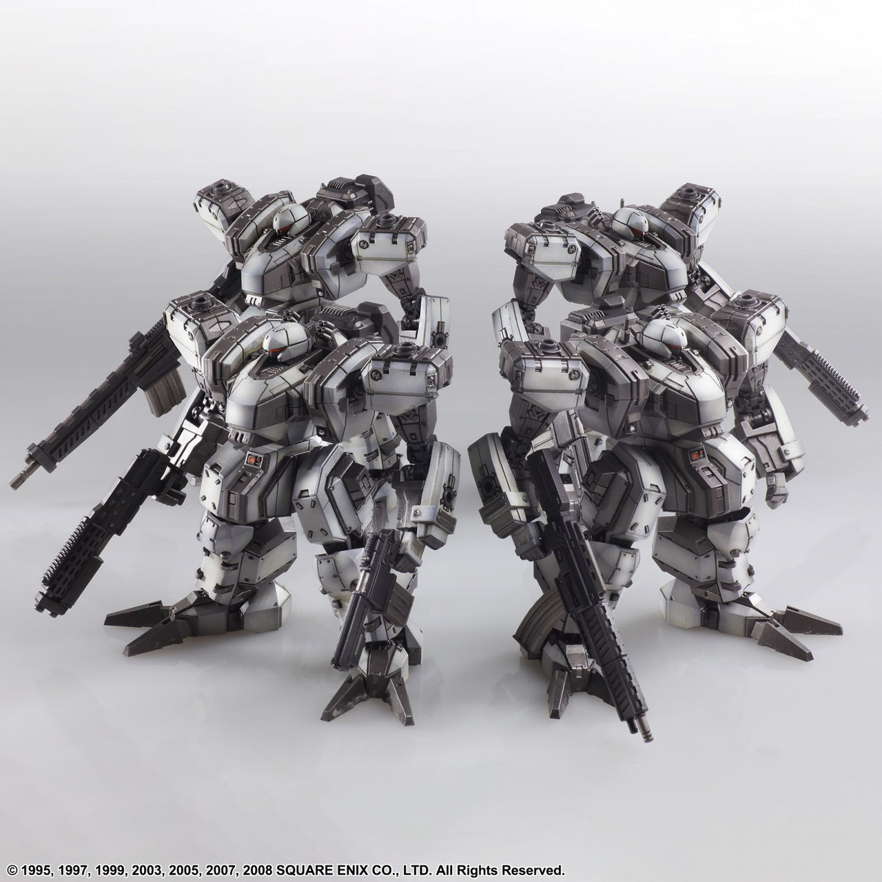 FRONT MISSION STRUCTURE ARTS 1/72 SCALE PLASTIC MODEL KIT SERIES VOL. 4  ZENITH DV WHITE COLOR VARIANT 4 UNIT SET