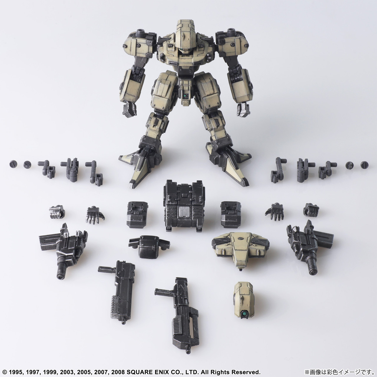 FRONT MISSION STRUCTURE ARTS 1/72 SCALE PLASTIC MODEL KIT SERIES Vol.3  LIGHT GRAY COLOR VARIANT - GUST