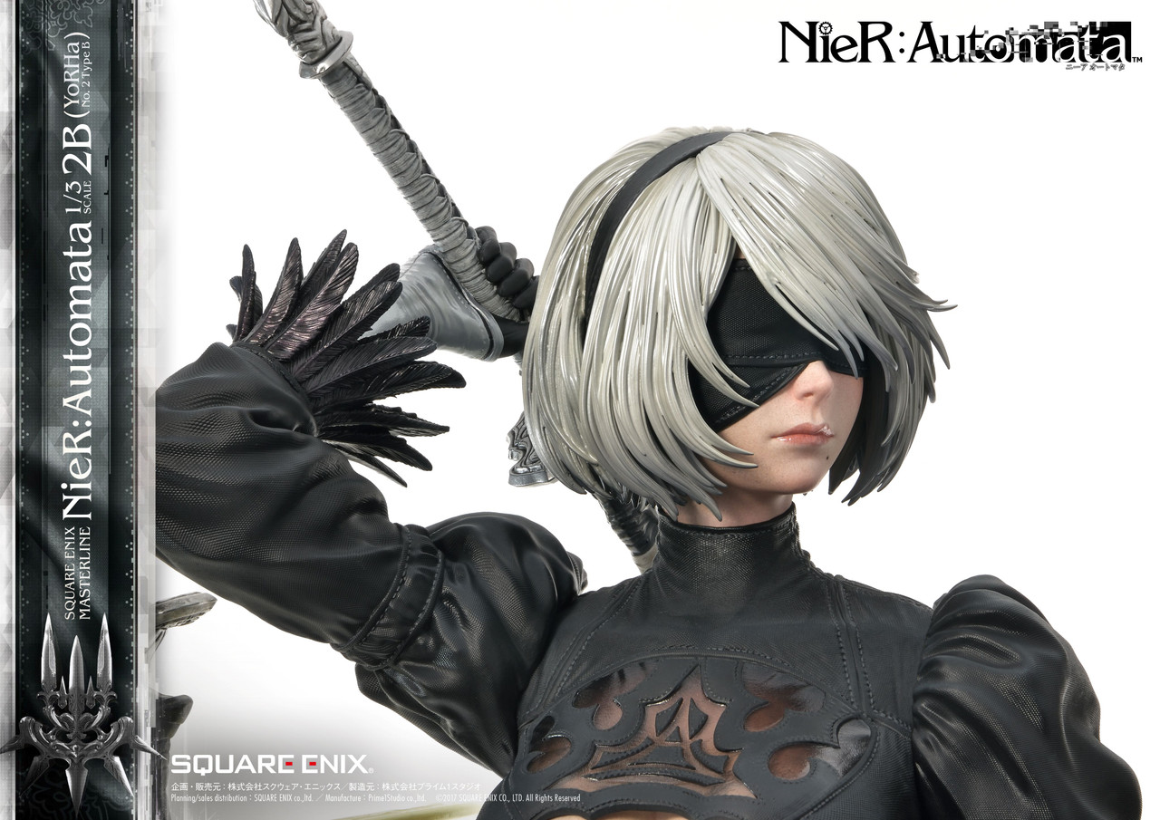 NieR: Automata Masterline Statue Featuring 2B, 9S, and A2 Revealed by Square  Enix - Siliconera