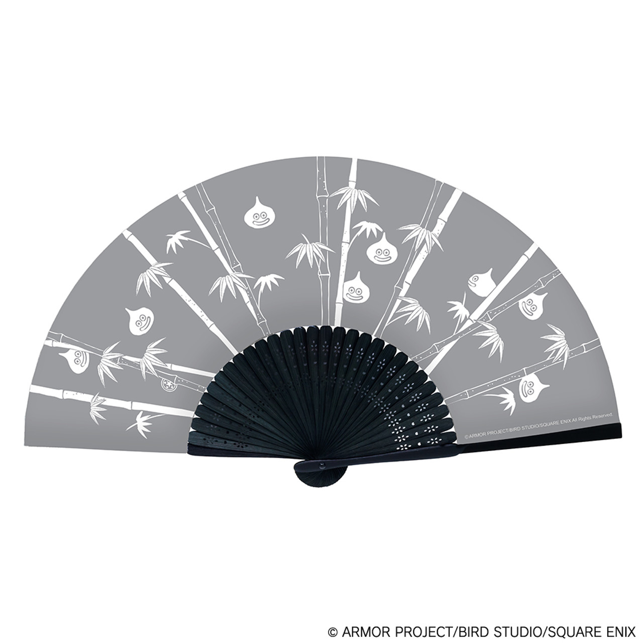 Smile Slime Japanese Hand Fan Gray | SQUARE ENIX Store