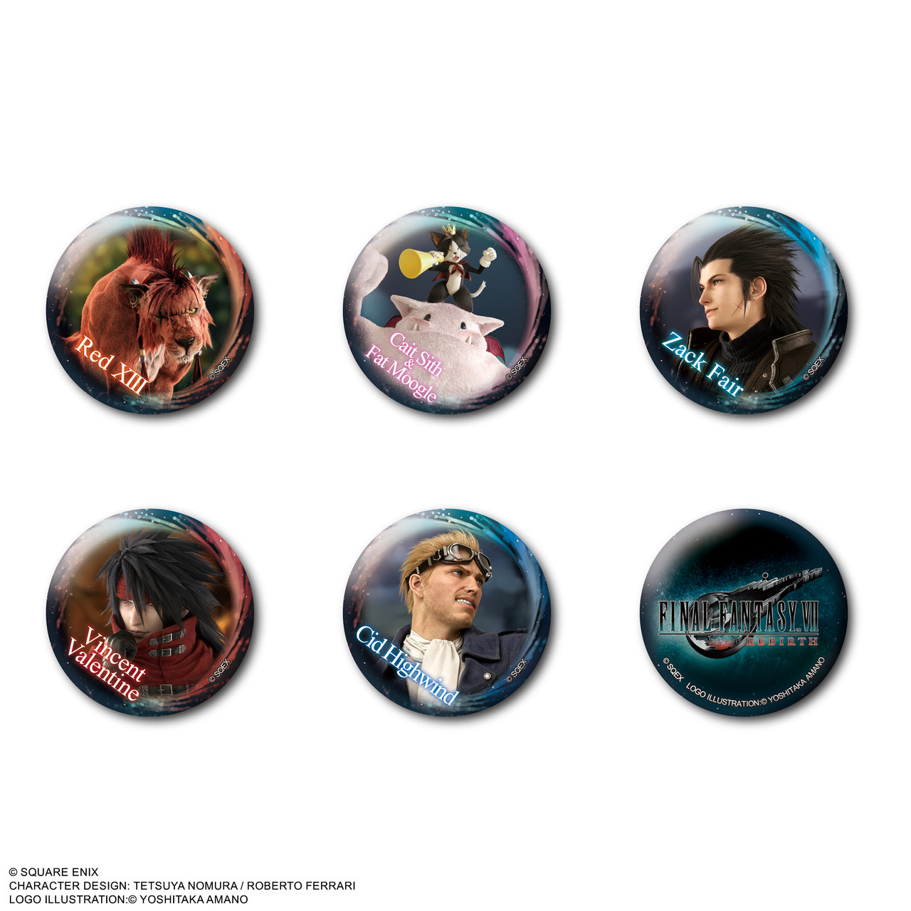 FINAL FANTASY VII REBIRTH Pin Badge Collection (Display) | SQUARE ENIX Store