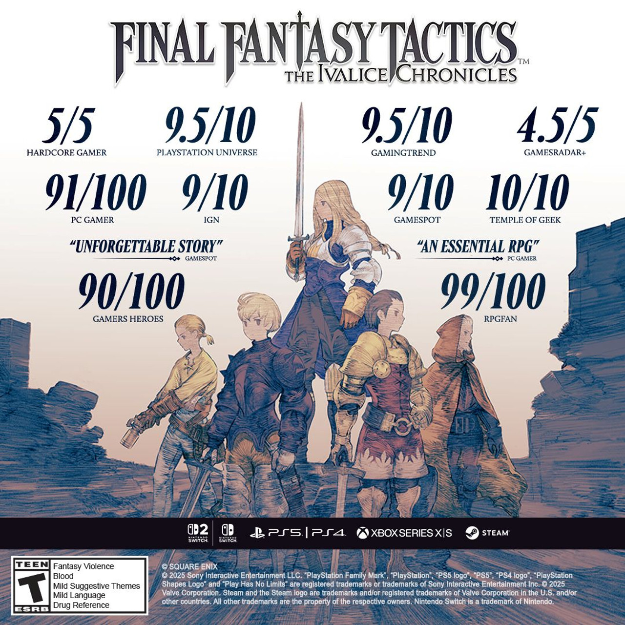 FINAL FANTASY TACTICS デラックスエディション PS5) Final Fantasy Tactics: The Ivalice Chronicles- Deluxe