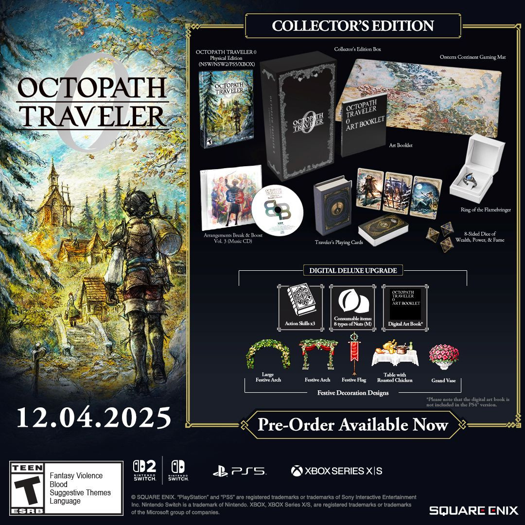 DOWNPAYMENT for OCTOPATH TRAVELER 0 Collector's Edition (R1/US)