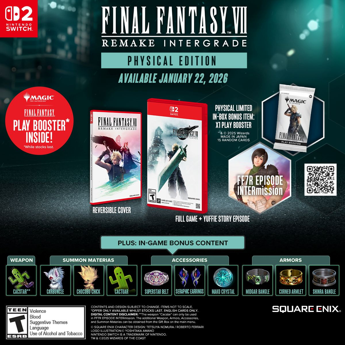 Ff7r Intergrade Final Fantasy Remake Xbox Release Date Ff7r