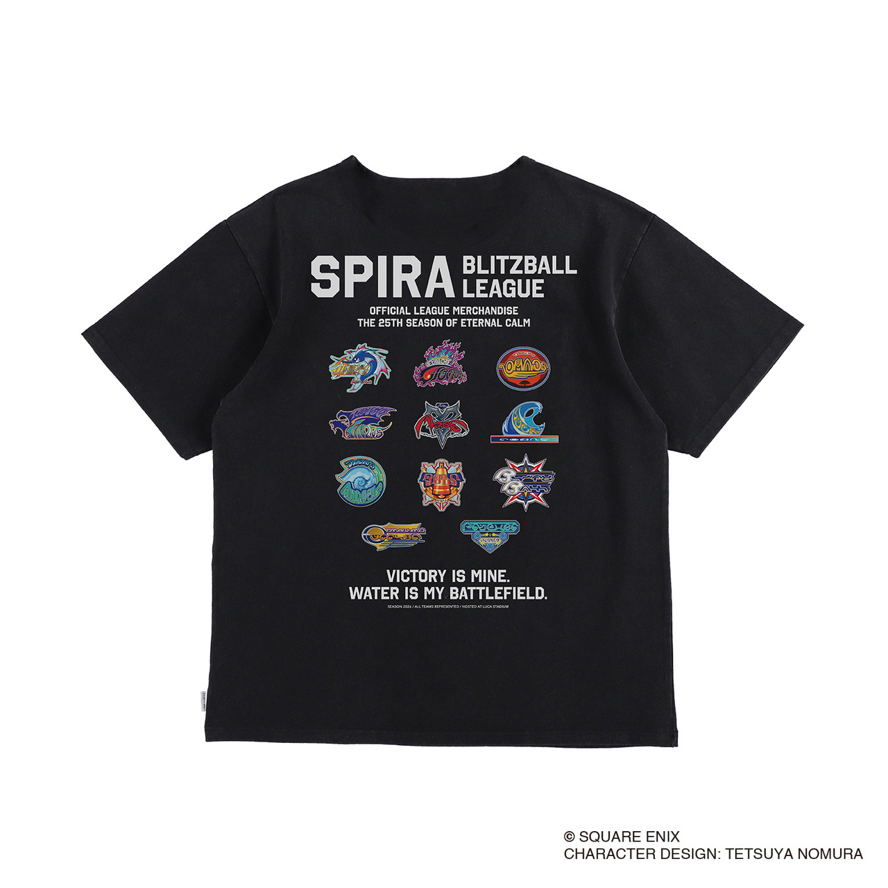 Tシャツ・アパレル FINAL FANTASY X Blitzball League Tee FINAL FANTASY X x Lit Bāff Apt. - Blitzball League Tee Black