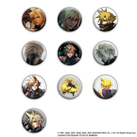 FINAL FANTASY VII PIN BADGE COLLECTION - CLOUD STRIFE Vol.1 (display)