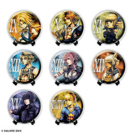 FF15 ファイナルファンタジー 缶バッジ ディシディア DISSIDIA FINAL FANTASY Glass Plate Collection Vol. 1