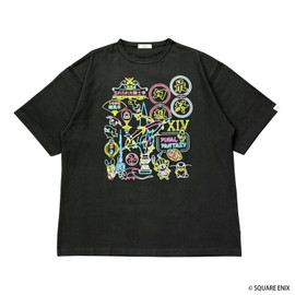 FINAL FANTASY XIV x Lit Bāff Apt. - Eorzea Neon Tee Black