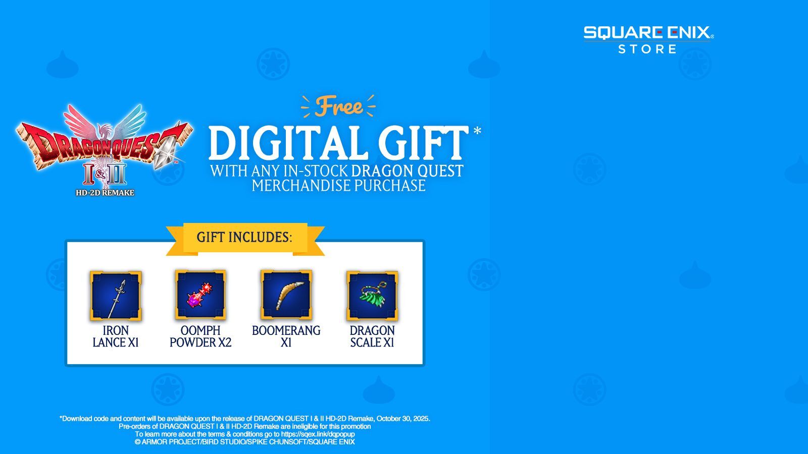 DRAGON QUEST I & II HD-2D Remake Free Digital Gift