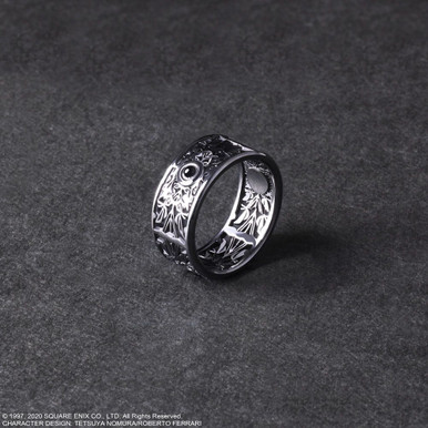 FINAL FANTASY VII REMAKE Black Silver Ring - SEPHIROTH