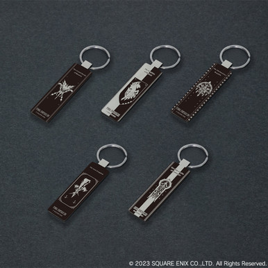 FINAL FANTASY XVI National Emblem Metal Mirror Key Holder (5 pcs