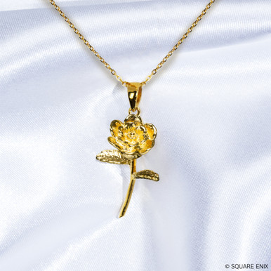 FINAL FANTASY XIV Silver Pendant - Elpis Flower Gold | SQUARE ENIX 