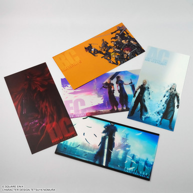 FINAL FANTASY VII SERIES METALLIC LARGE POSTCARD SET