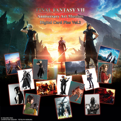 FINAL FANTASY VII ANNIVERSARY ART MUSEUM DIGITAL CARD PLUS VOL. 2 (DISPLAY)  ENGLISH VER.