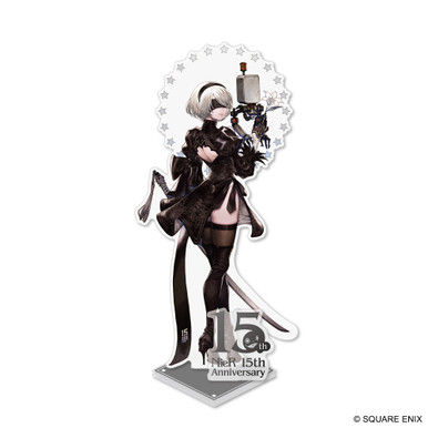 NieR Series 15th Anniversary Acrylic Stand - 2B & POD 042 | SQUARE
