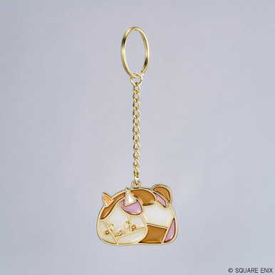 FINAL FANTASY XIV Stained Glass Style Keychain - Fat Cat | SQUARE