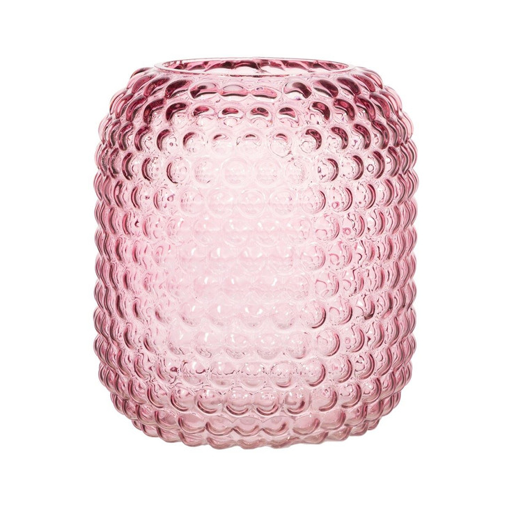 Sass & Belle Pink Glass Bobble Vase