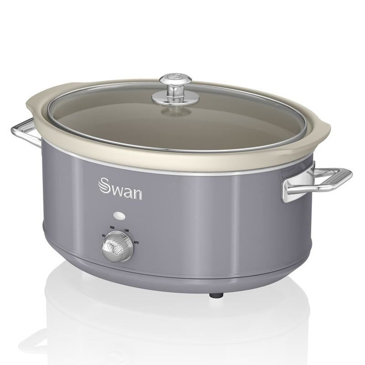 Swan 6.5L Red Slow Cooker Retro