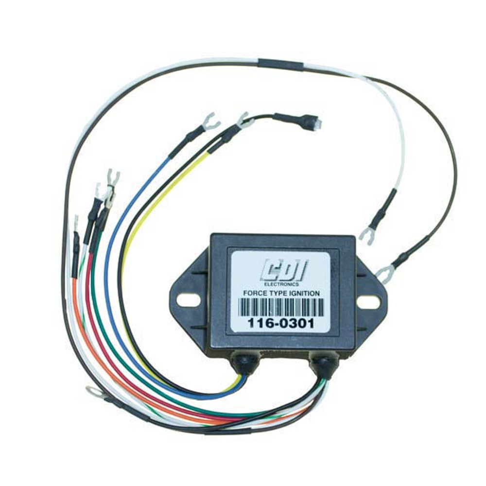 Force 2 Cylinder Outboard Ignition Pack w/o Plug by CDI
