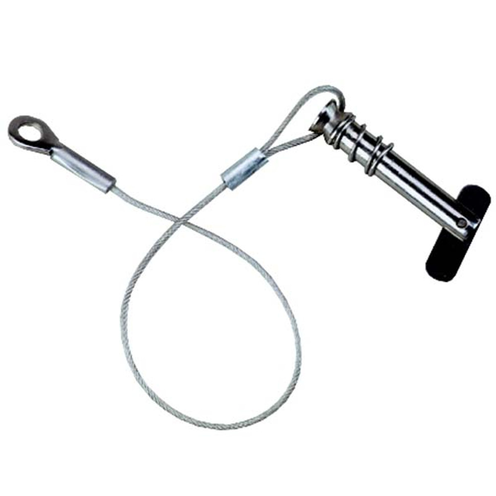 Attwood Stainless Steel Tethered Pull Pin, 1-4"