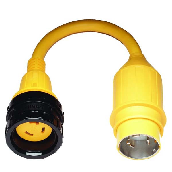 Marinco Pigtail Adapter 30A 125V Boat to 50A 125/250V Dock
