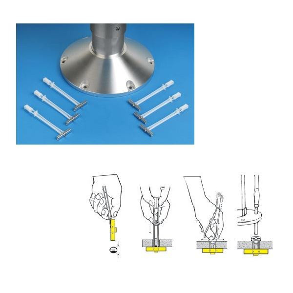 Garelick 21026 6 Pack Toggle Bolts Anchors